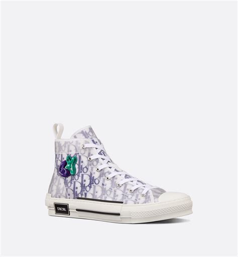 b23 high top sneaker in multicolor dior oblique